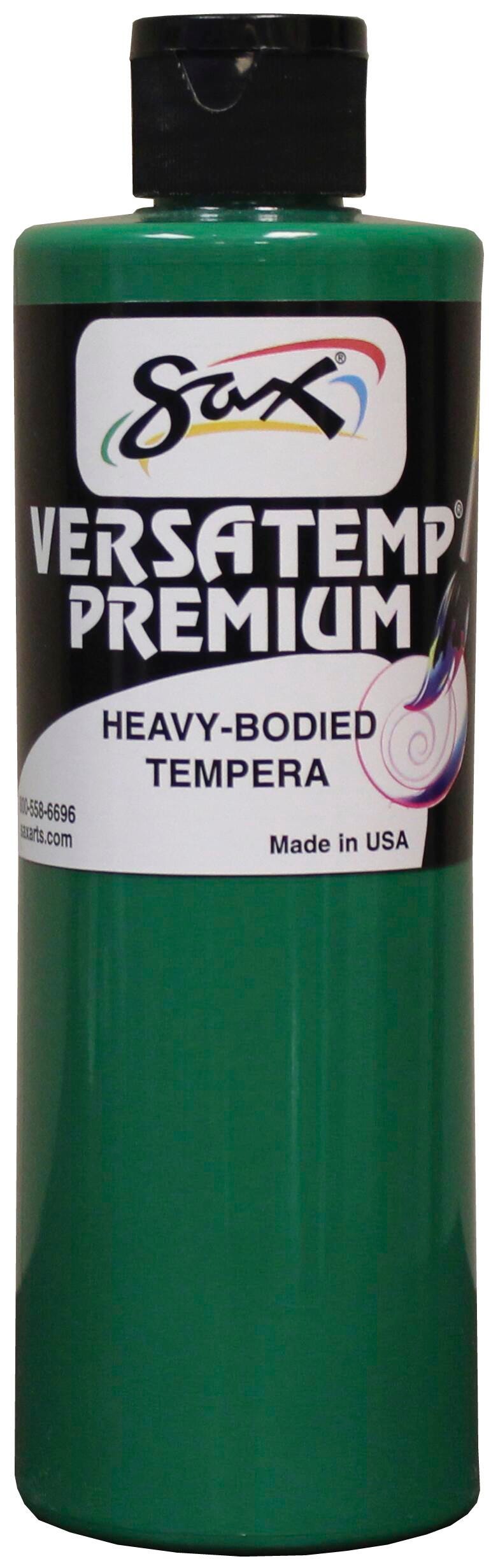Sax Versatemp Premium Heavy-Bodied Tempera Paint, 1 Pint, Green 1592702